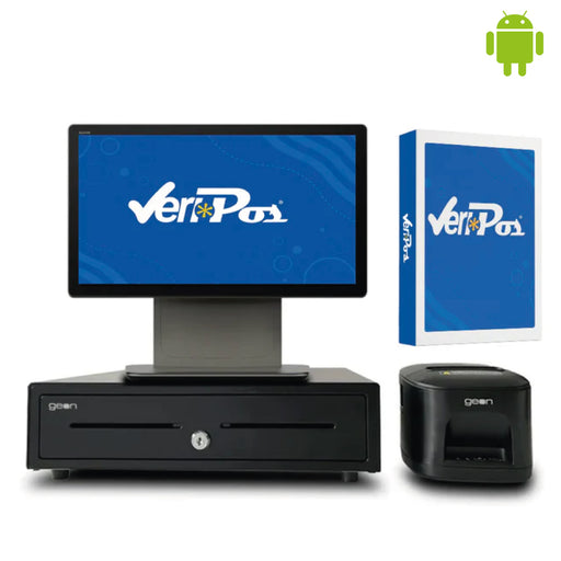 KIT TPV + Veri*POS Android SUNMI T3 PRO | Octa-Core Qualcomm | 6GB RAM | 128GB | 15.6" | GMS | Cajón + Impresora