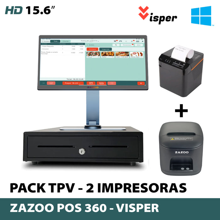 Pack TPV ZAZOO 360 Pro nueva apertura Visper · Visper