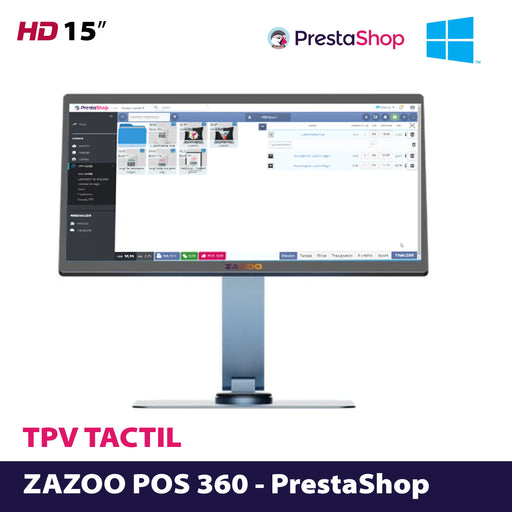 ZAZOO 360 J4125/8GB/128GB/15" · POS TPV Prestashop