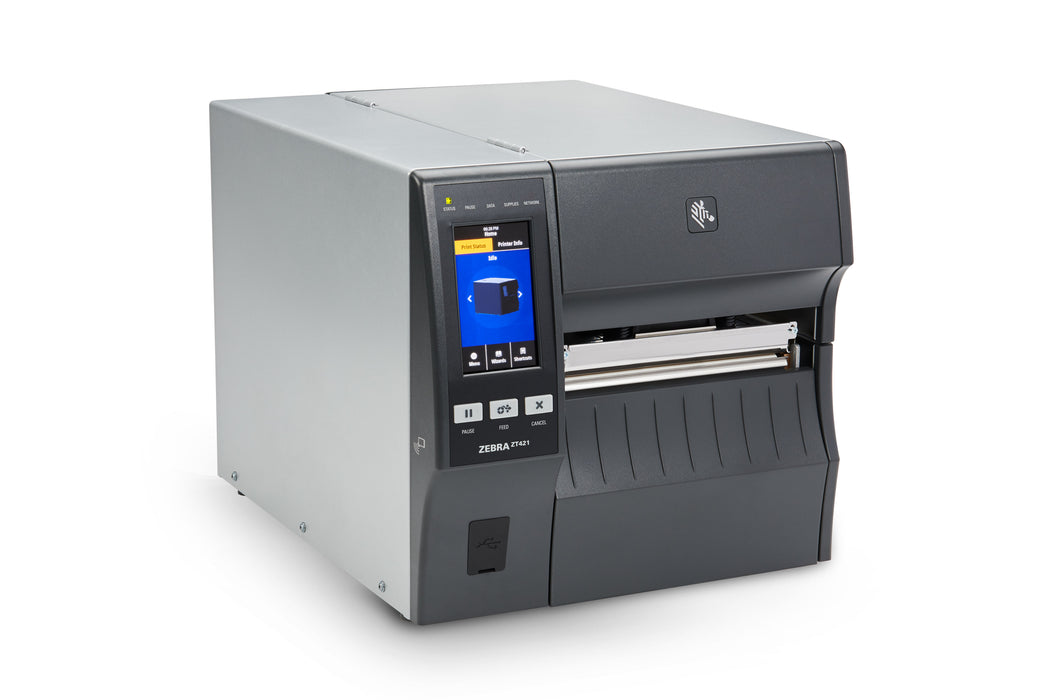 Impresora Industrial Zebra ZT421 | 203 dpi | Transferencia Térmica y Térmica Directa | Ethernet | USB | Bluetooth | 168 mm
