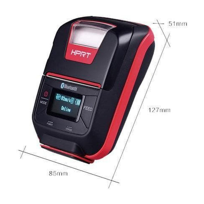 Impresora HPRT HM-E200 — dimensiones del equipo
