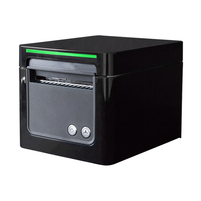 Impresora térmica HPRT TP-809 negra — vista del producto
