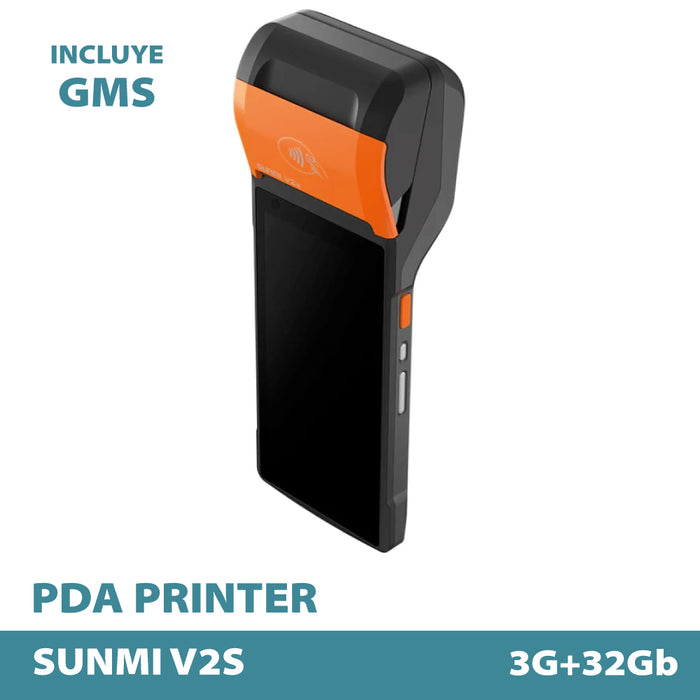 SUNMI V2S – P06060017- GMS, 3GB+32GB, 8MP rear camera, 4G