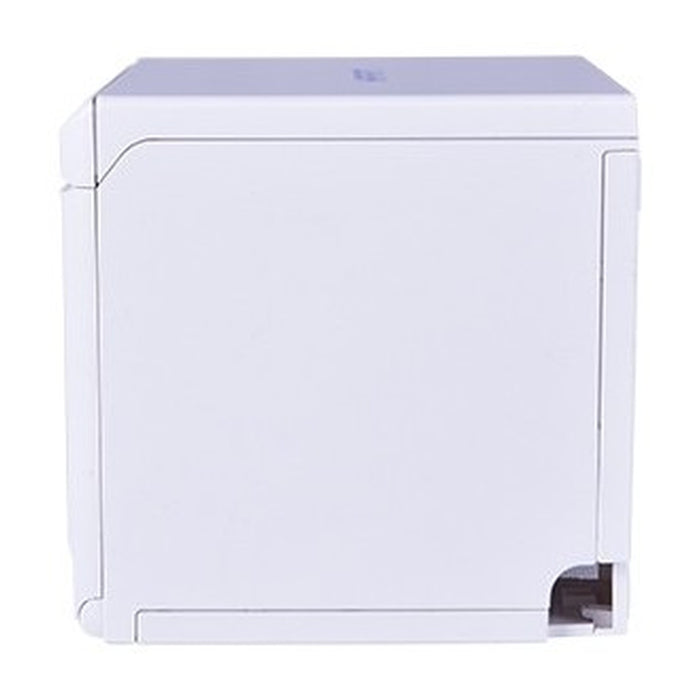 Impresora HPRT TP-808 blanca — vista lateral