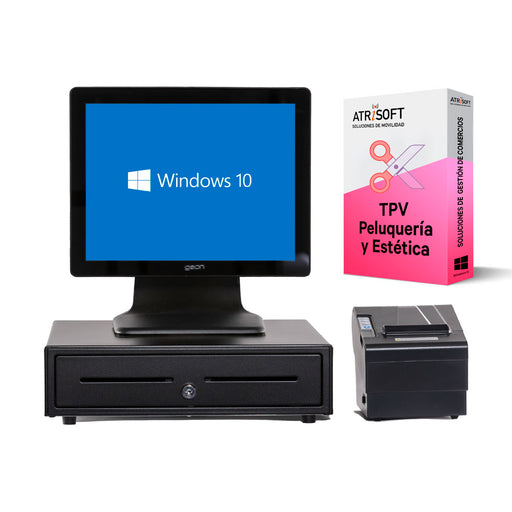 Pack TPV Geon para Peluquerías y estética Software Atrisoft Incluido