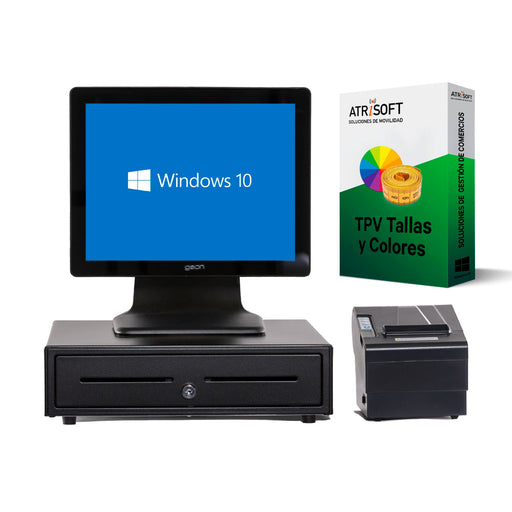 Pack TPV Geon para tiendas de ropa Software Atrisoft Incluido