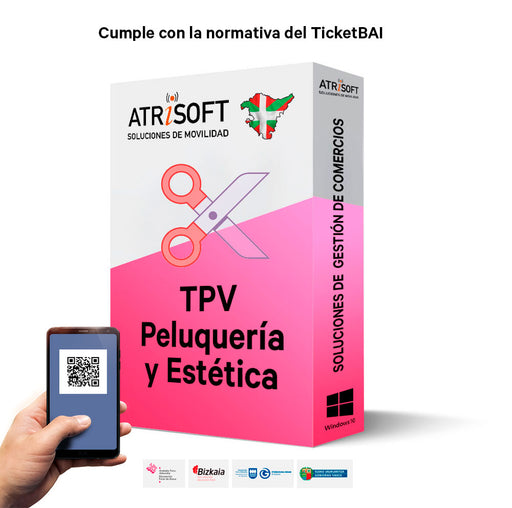 Atrisoft Software TPV Peluquería y Estética Ticket-BAI